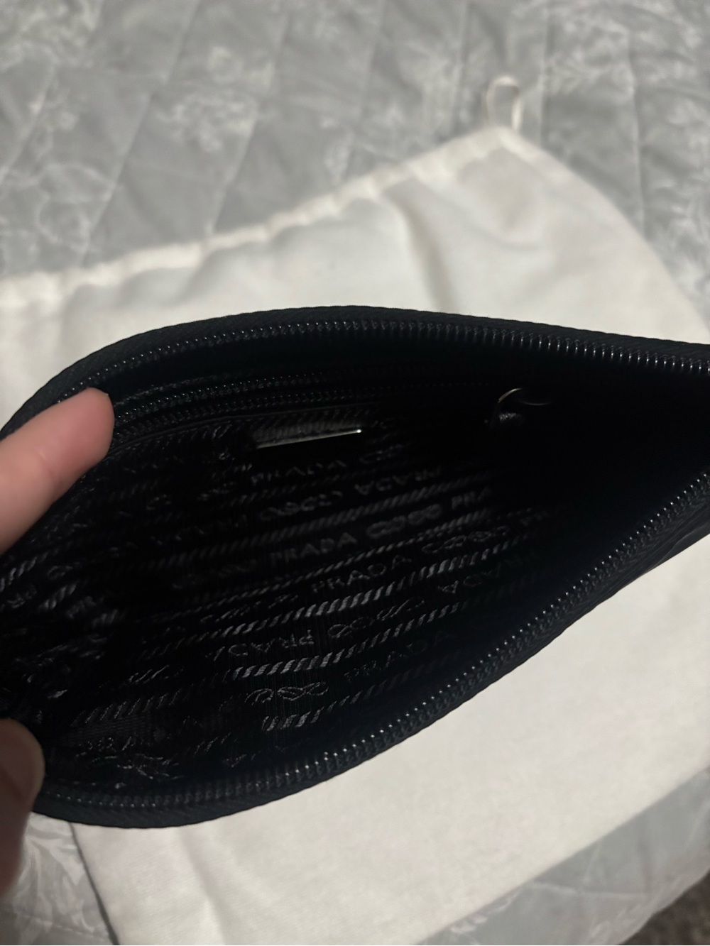 Prada Black Nylon Shoulder mini bag NWOT *not accepting offers* - Picture 3 of 4